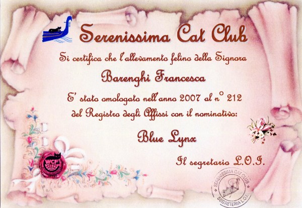 Allevamento Gatti Norvegesi delle Foreste Blue Lynx